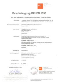 ZINQ - Zertifikat EN 1090 2021_Feuerverzinkung